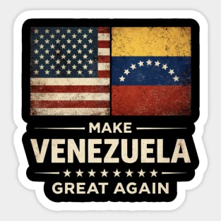 Make-Venezuela-Great-Again-US-Venezuela-Flag Sticker